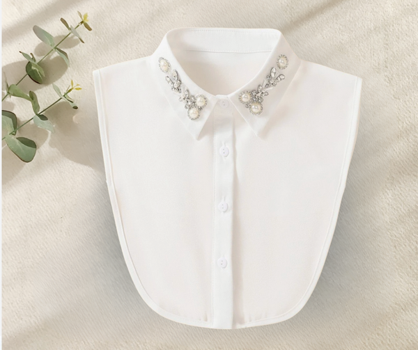 Crimson Crown Collar-White