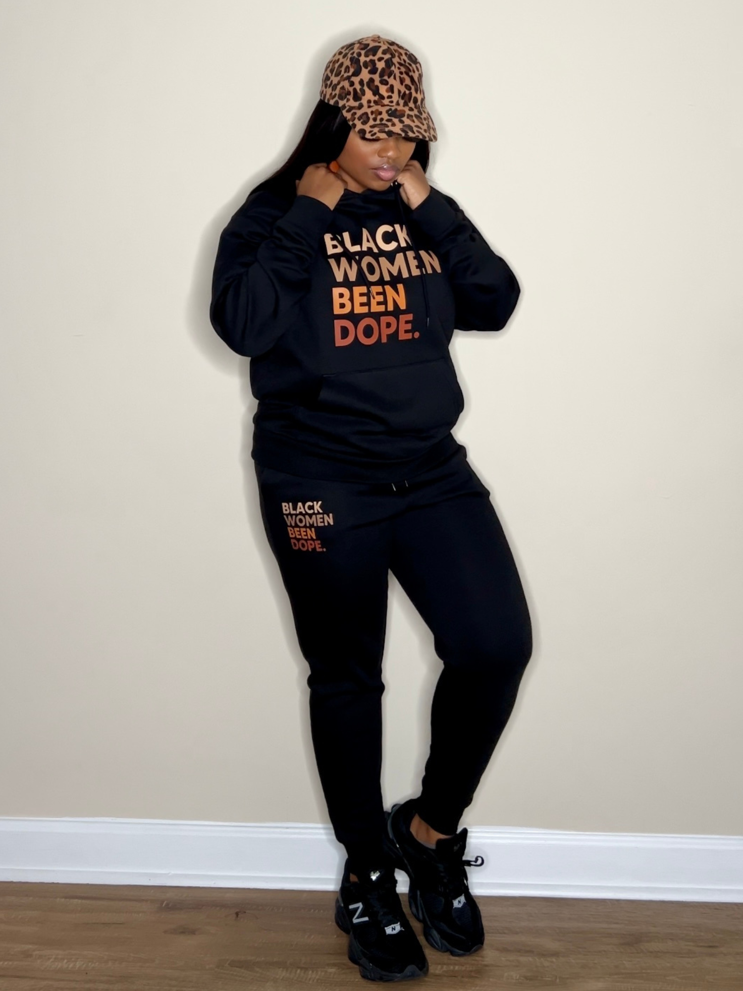 'Black Women Been Dope' Hoodie Set