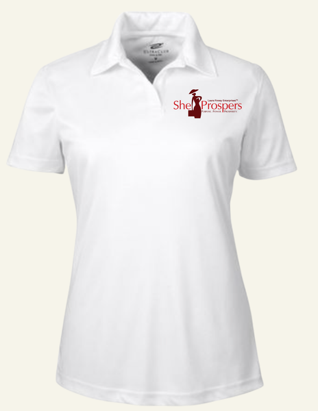 She Prospers Polo-White