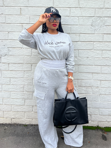 'Black Woman' Sweatshirt Set