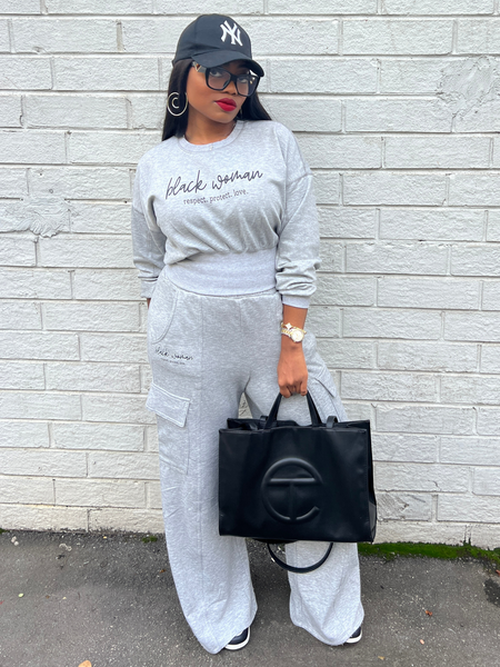 'Black Woman' Sweatshirt Set