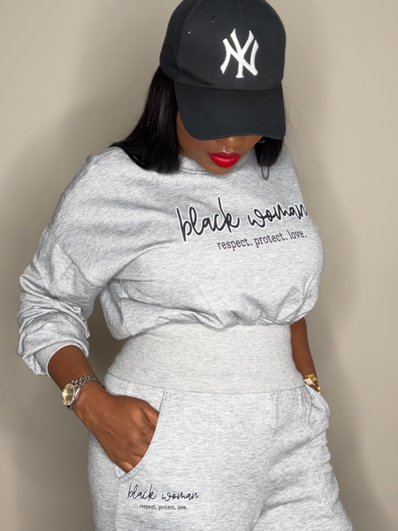 'Black Woman' Sweatshirt Set