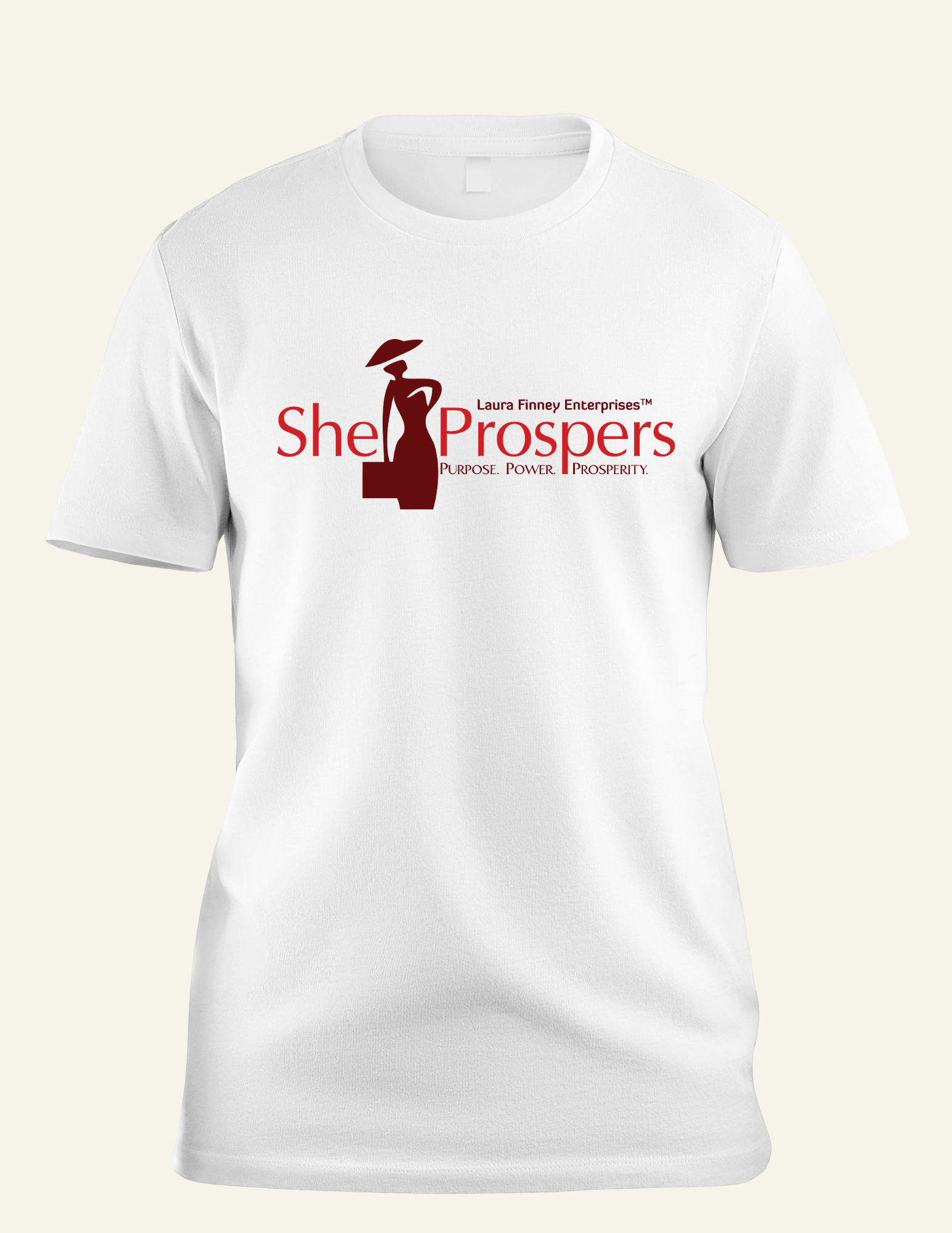 She Prospers Unisex T-Shirt-White