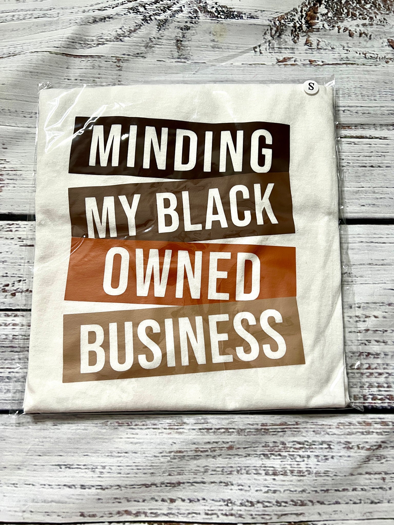 Minding My Black Owned Business Tee (Earthtone)