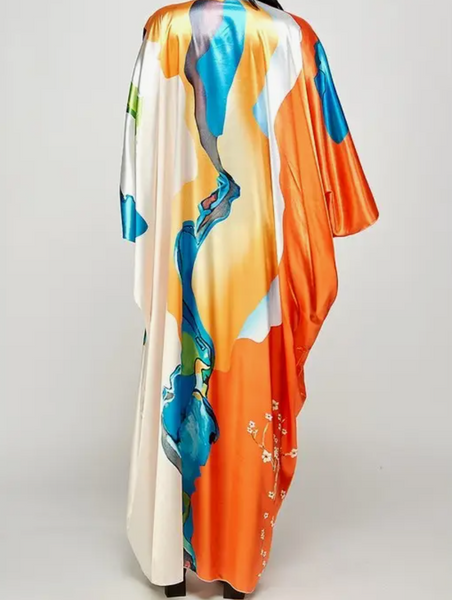 Sunkissed Satin Kimono
