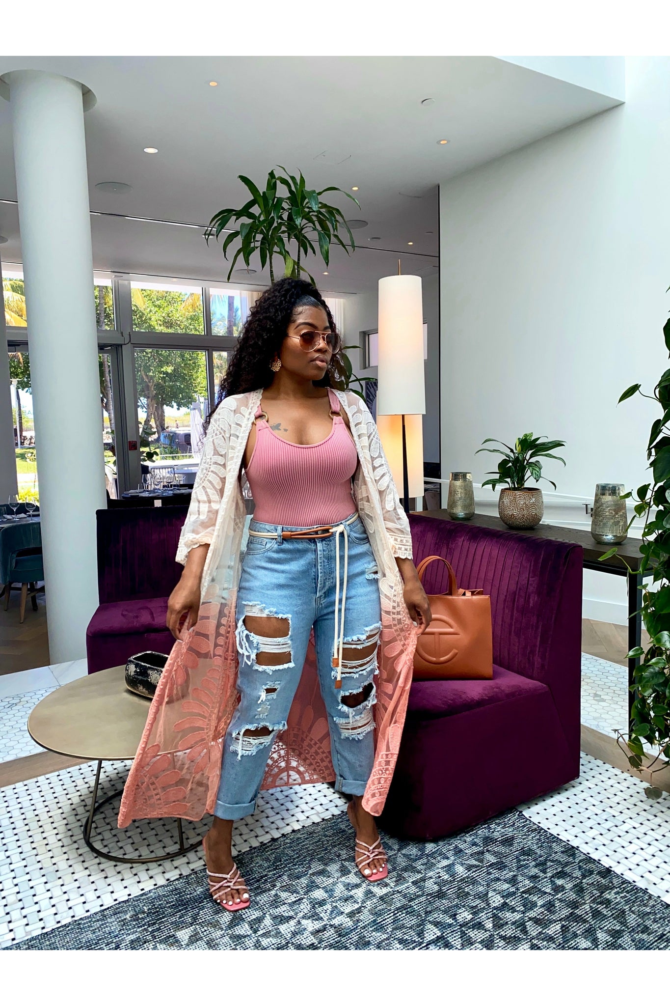 Let's Get Away Lace Kimono